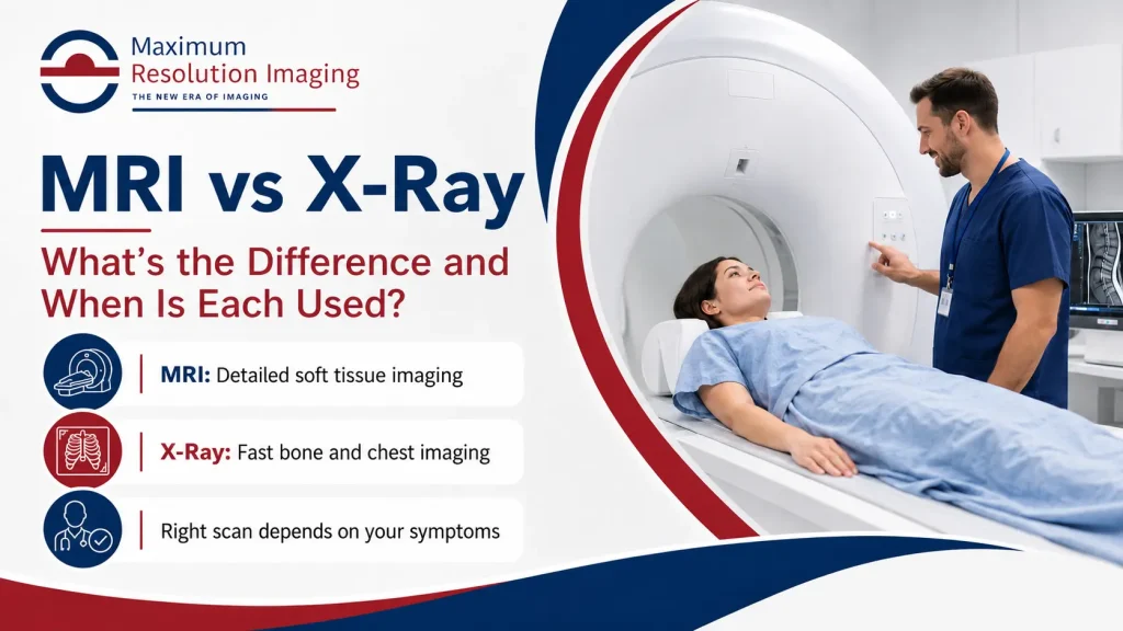 MRI vs X-Ray difference explained at Maximum Resolution Imaging